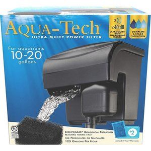 AQUA-TECH Ultra Quiet Power Filter, for Aquariums (Latest Model -New & Improved)
